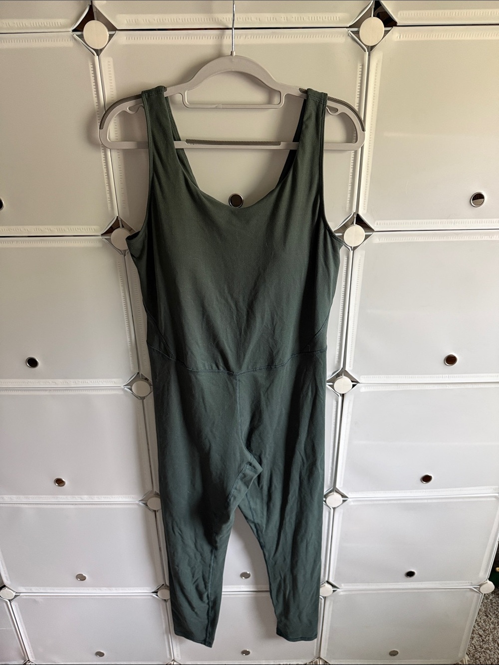 Olive Green Activewear Jumpsuit